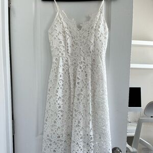 Astr The Label White Midi Dress